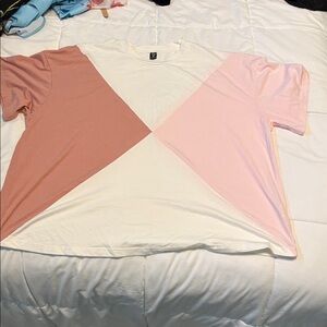 SHEIN Curve Colorblock Tee, Sz 3X. New!